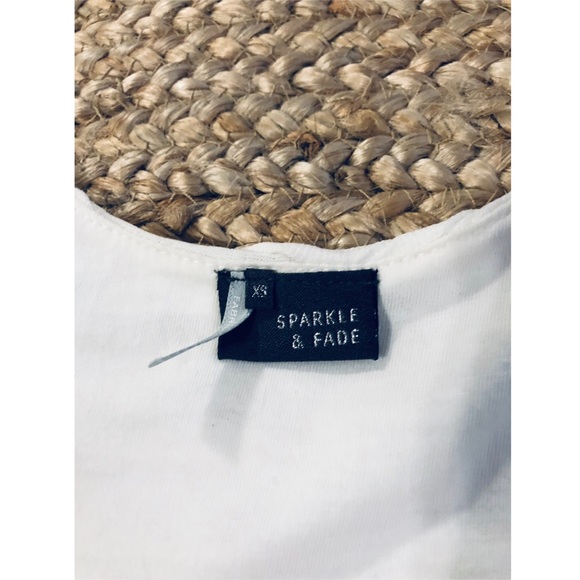 Sparkle & Fade white bodycon mini dress XS holiday - Picture 3 of 4